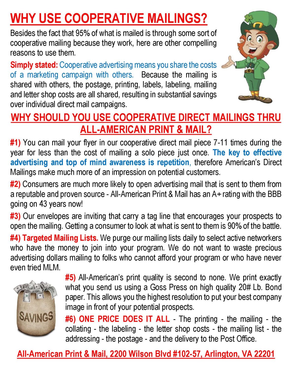 Why Use Cooperative Mailings All American Print & Mail